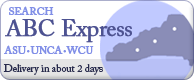 icon for the ABC Express Service to deliver books to you from Western Carolina and UNC Asheville